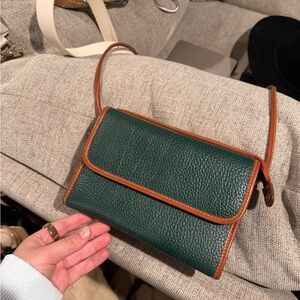 Dooney & Bourke Green Leather Crossbody Bag